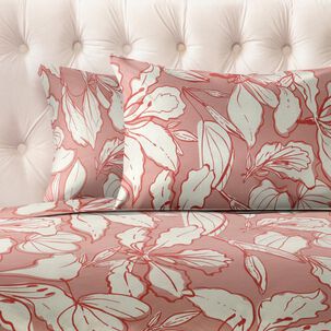 Juego De S&aacute;banas Belle Noite Burdeos / 2 Plazas