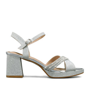 Sandalia Taco De Moda Con Pedrer&iacute;a Mujer Weide You536