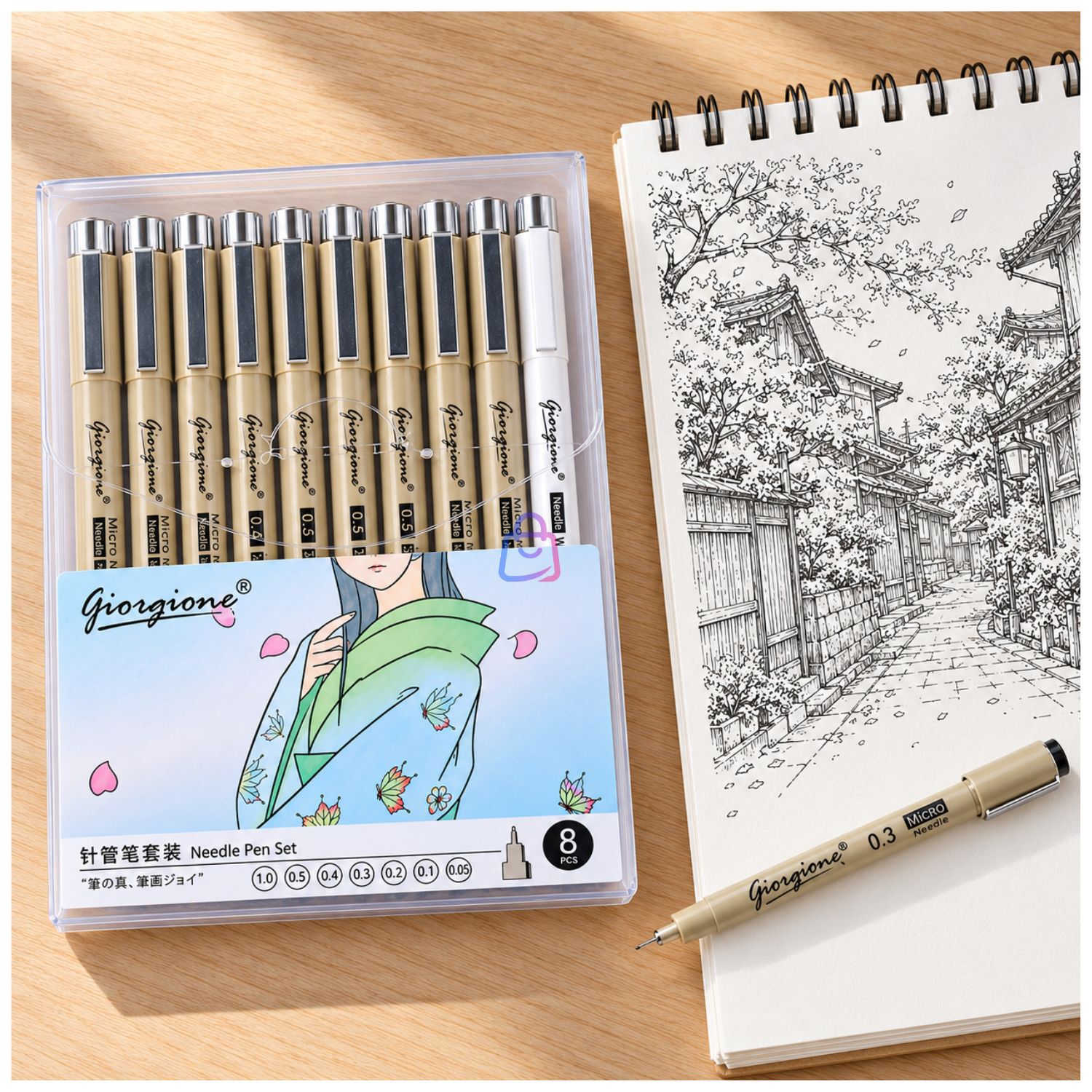 Set Estil&oacute;grafos Zg008 8 Piezas Dibujo Manga - Ps image number 2.0