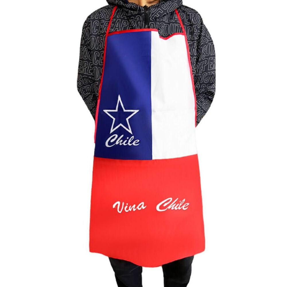 Delantal Cocina Bandera Chile Fechas Patrias image number 0.0