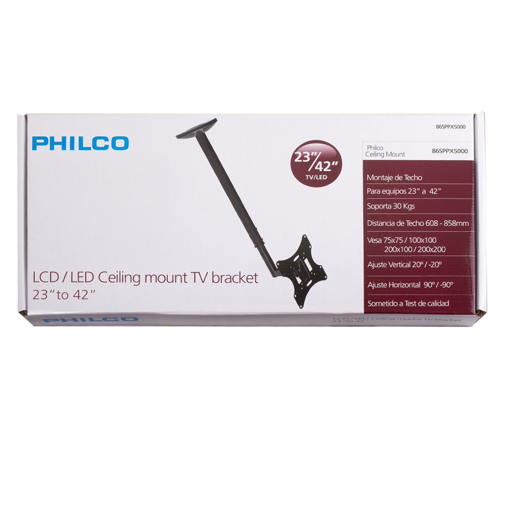 Soporte De Tv Para Techo Giratorio Ajustable Hasta 42" X5000 image number 6.0