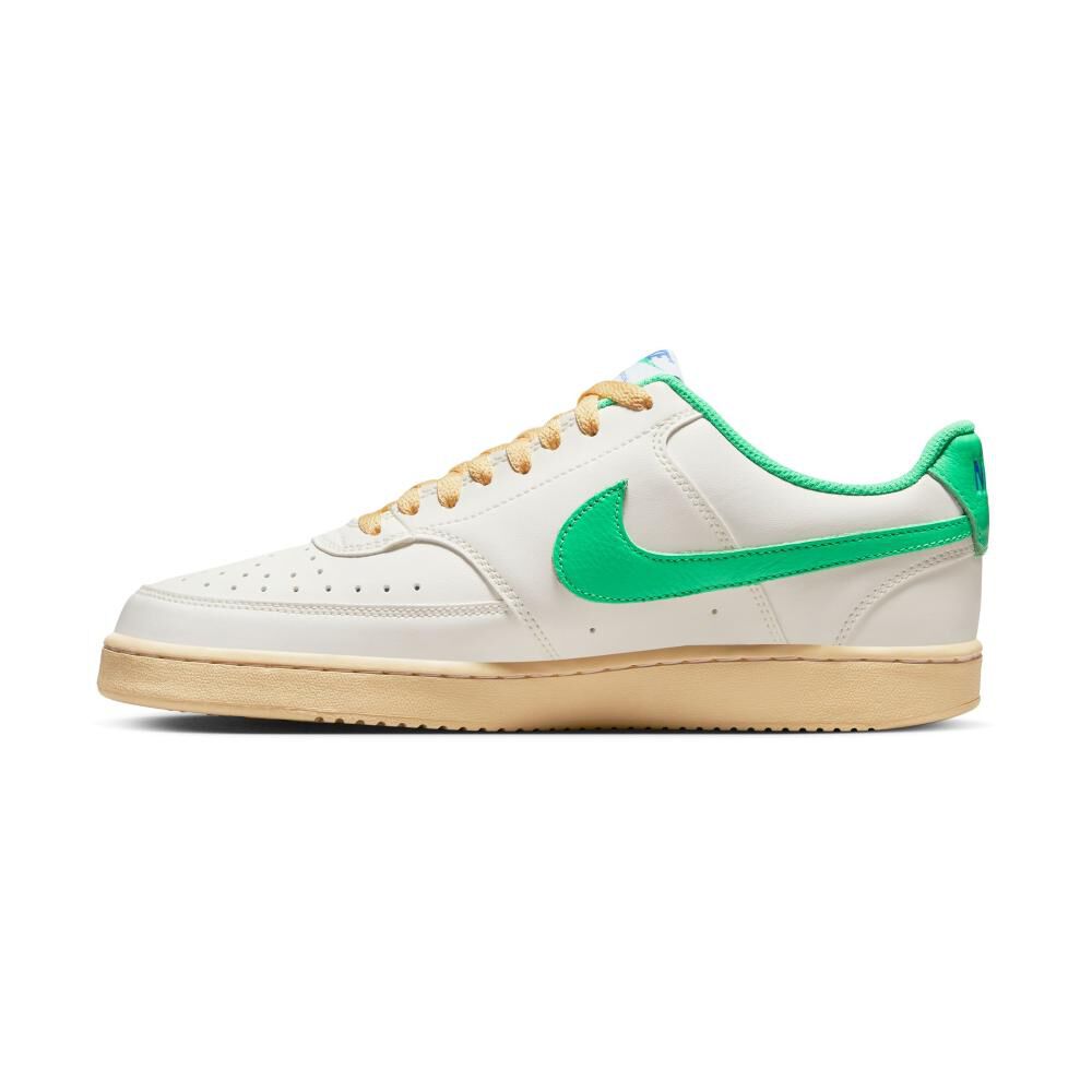 Zapatilla Urbana Hombre Nike Court Vision Low Blanco/verde image number 2.0