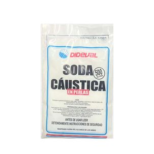 Soda Caustica En Perlas (bolsa) 1/2 Kg - Dideval