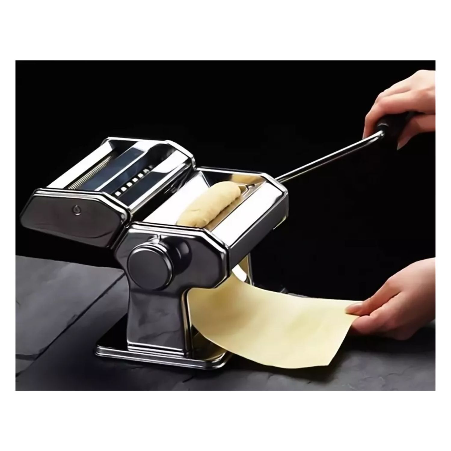 M&aacute;quina De Ravioles Manual Plata 20cm Ideal Cocina Gourmet image number 2.0