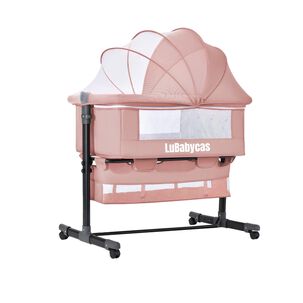 Cuna Colecho One Con Mosquitero Colch&oacute;n Rosada Lubabycas