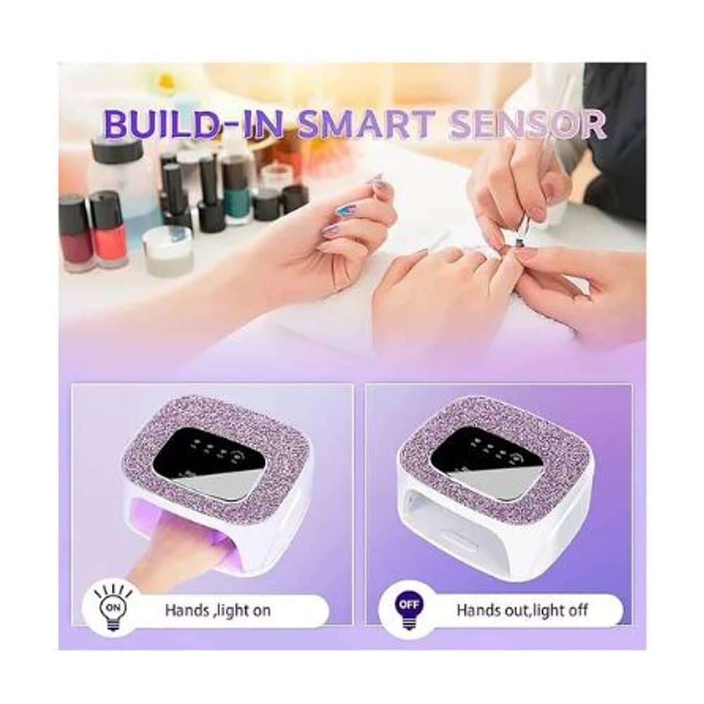 L&aacute;mpara De U&ntilde;as Inal&aacute;mbrica De 168 W, Luz Uv Recargable image number 5.0