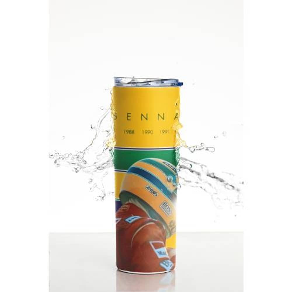 Termo Botella Termica F1 Senna Ayrton Casco Brasil image number 3.0
