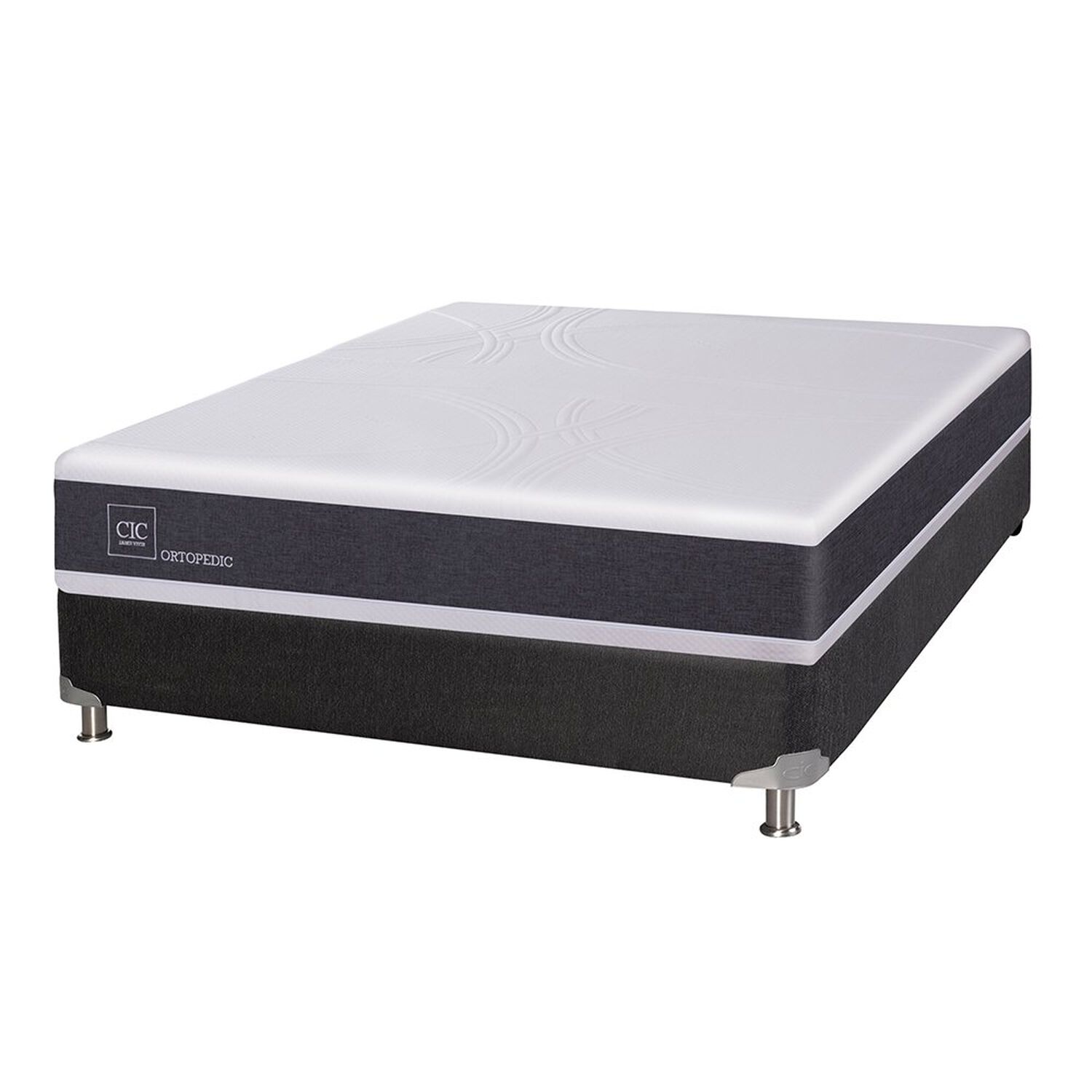 Box Spring Cic New Ortopedic B5 / 2 Plazas / Base Normal image number 0.0