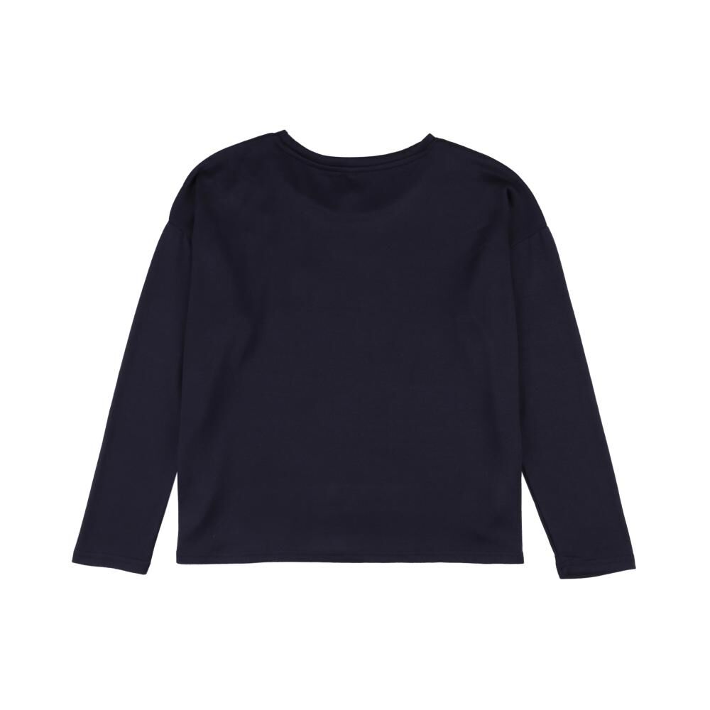 Sweater Liso Aplicación Strass Manga Larga Cuello Redondo Mujer Geeps image number 1.0