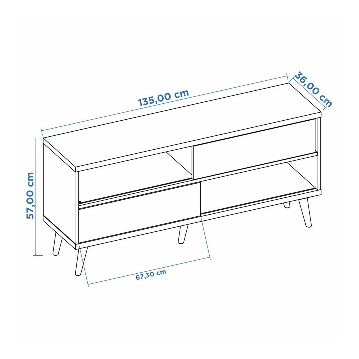 Rack Home Mobili Modular Cello / 1 Puerta image number 1.0