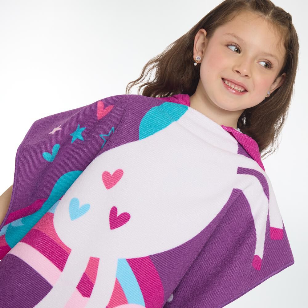 Toalla Playa Capucha Casaideal Kids Magic / 60 X 120 Cm image number 4.0