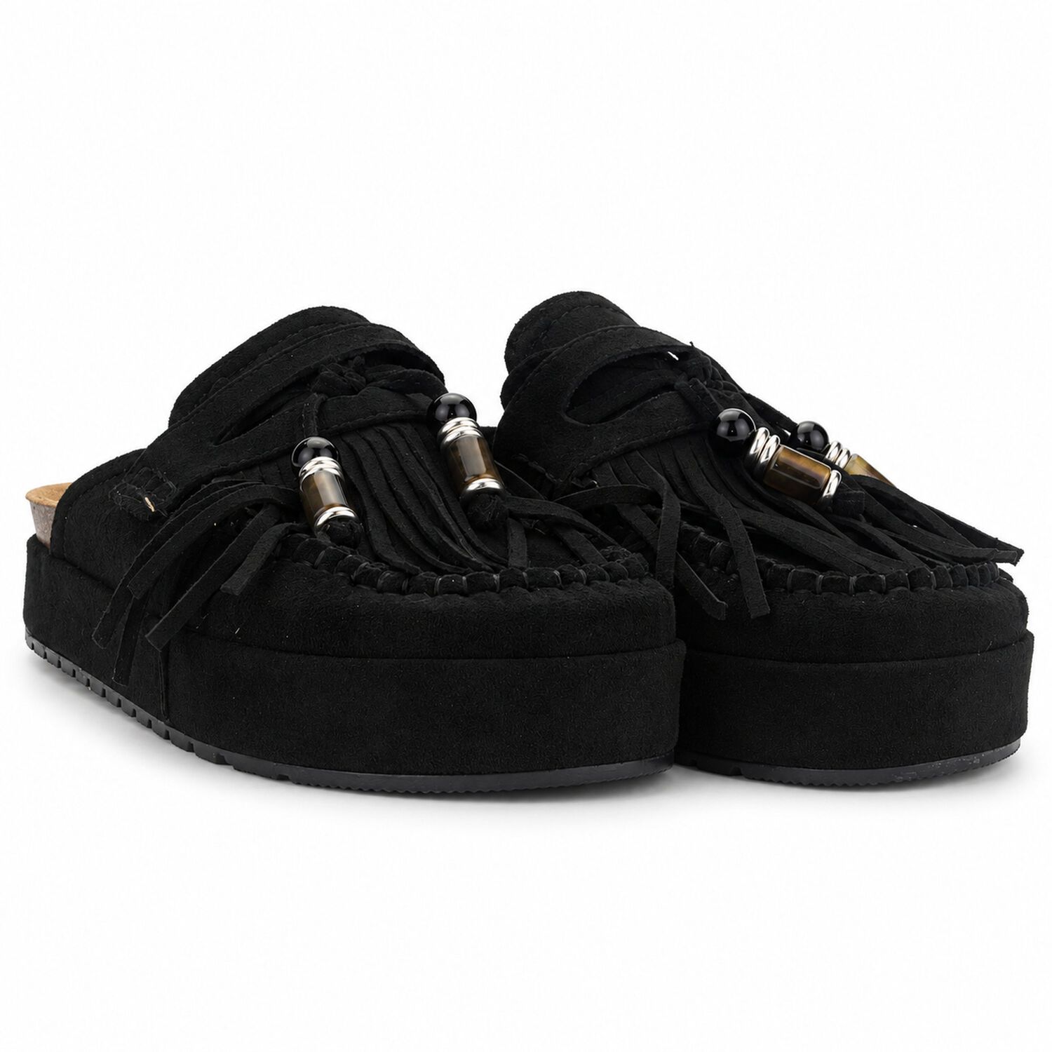 Sandalia Negro Mujer Casual Chalada Risco image number 6.0