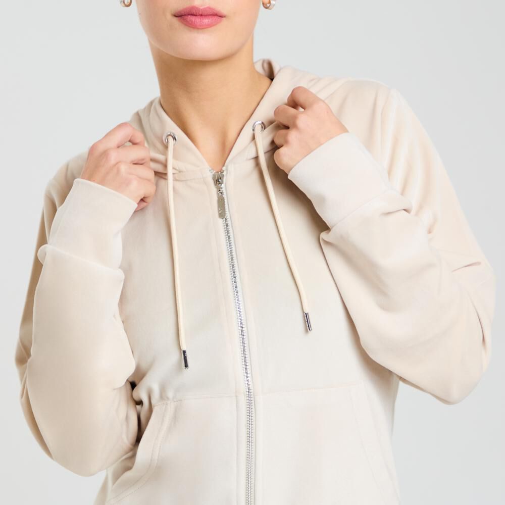 Polerón Deportivo Full Zipper Cuello Redondo Con Capucha Mujer Wetland image number 4.0