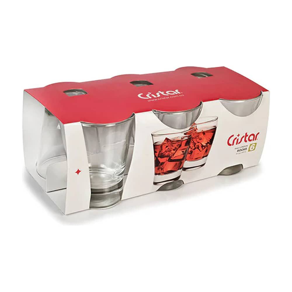 Pack 6 Vasos Bajos De Vidrio 347ml Modelo London Jugo Agua image number 2.0