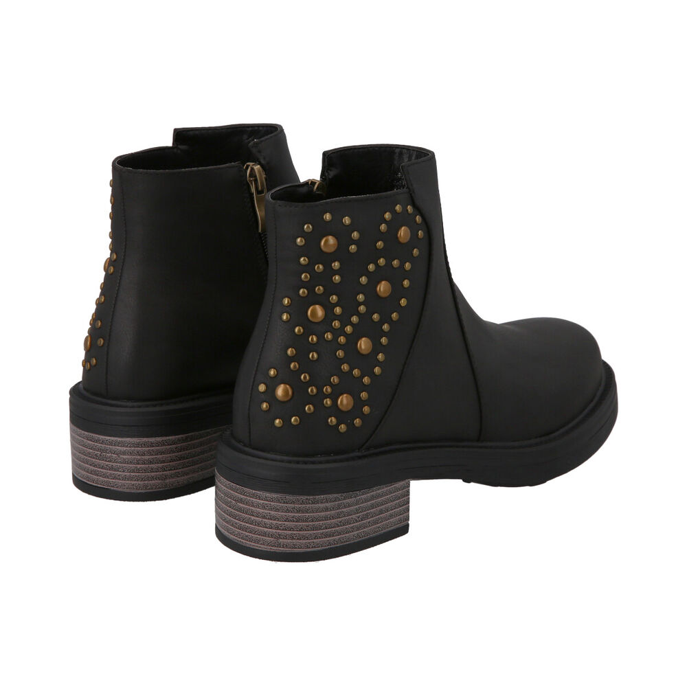 Botin Mujer Negro Olimpya Police image number 4.0