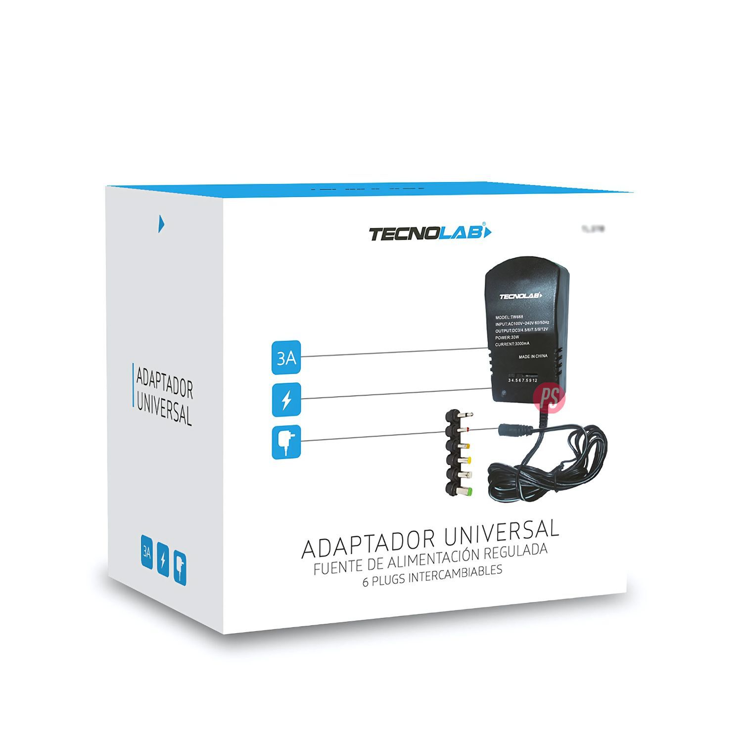 Adaptador Universal De Corriente 3v-12v 36w - Ps image number 1.0