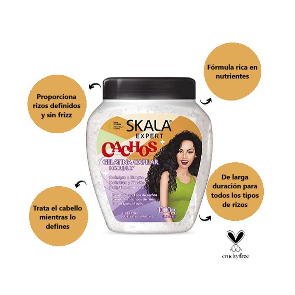 Gel Capilar Cachos Expert Skala 1kg image number 1.0