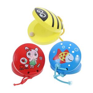 Set 2 Juguete Musical De Casta&ntilde;uelas De Madera