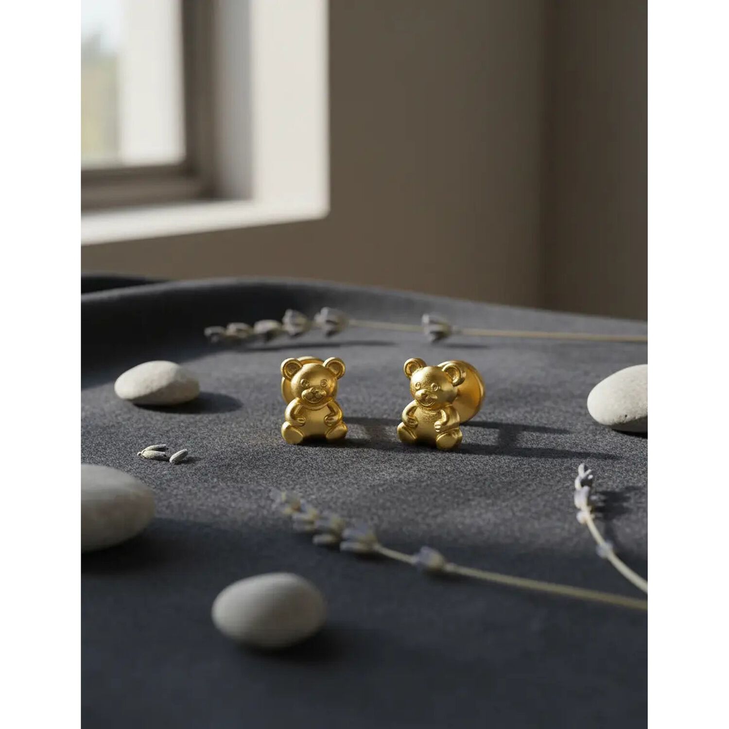 Aros Abridores Osito 6x7mm Oro 14k Oso Beb&eacute; Ni&ntilde;a Dorado image number 4.0