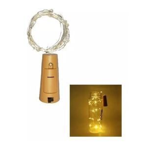 Luces Corcho Hada Alambre 10 Led Decoracion Calidas