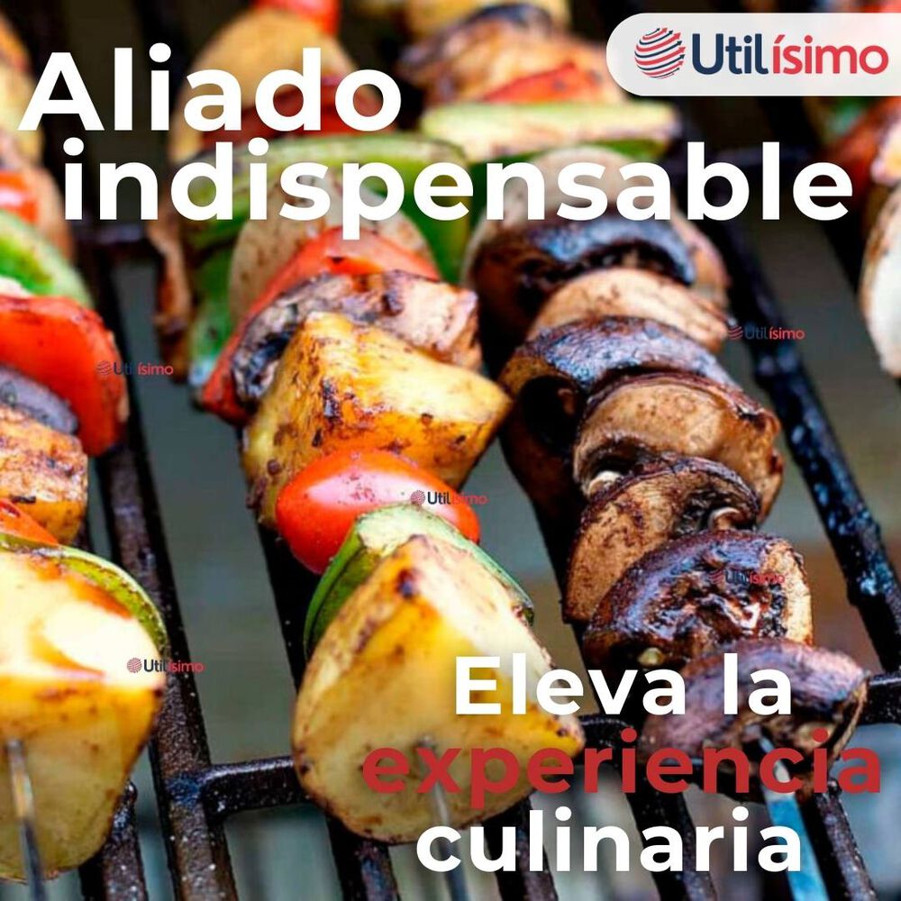 Pack 12 Pinchos De 40cm Para Anticuchos Brochetas Asados Mango De Madera image number 4.0
