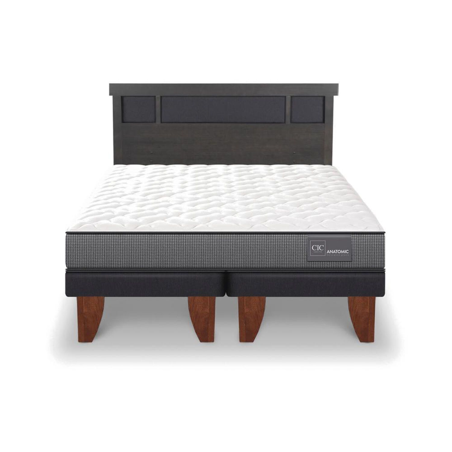 Cama Europea Cic Anatomic / King / Base Dividida + Respaldo image number 0.0