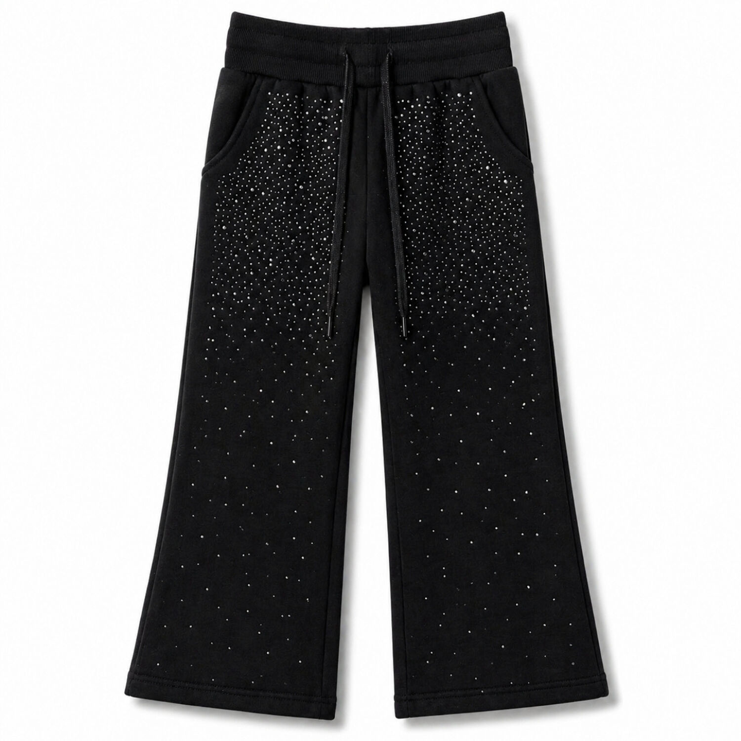 Pantal&oacute;n Buzo Ni&ntilde;a Wide Leg Brillos Algod&oacute;n Moda Urbana image number 2.0