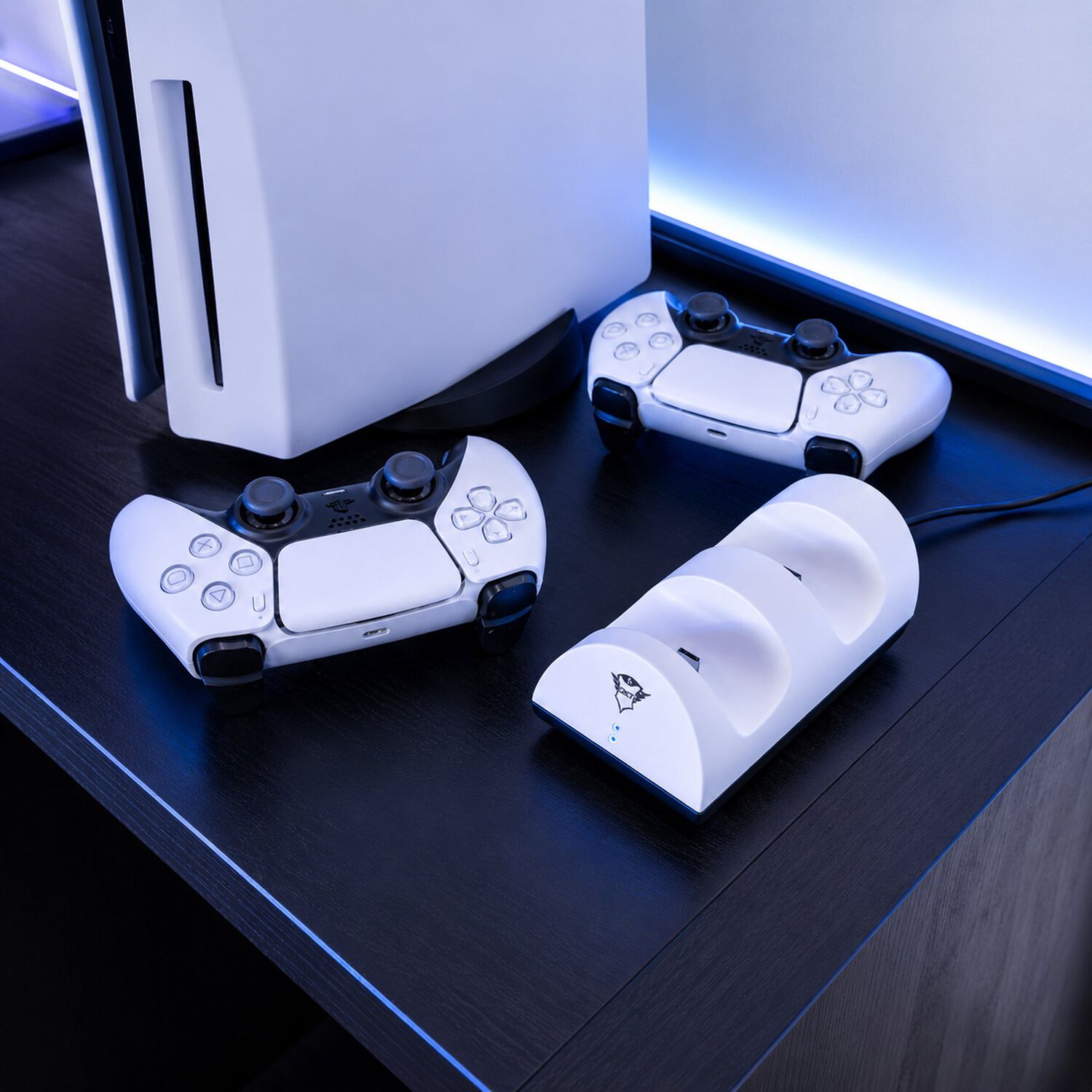 Base Carga Dual Para Controles Ps5 Dualsense Trust Gxt 254 image number 7.0