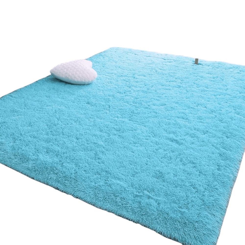 Alfombra Para Living Peluda Tipo Shaggy Medida 180cm X 200cm Color Calipso image number 0.0