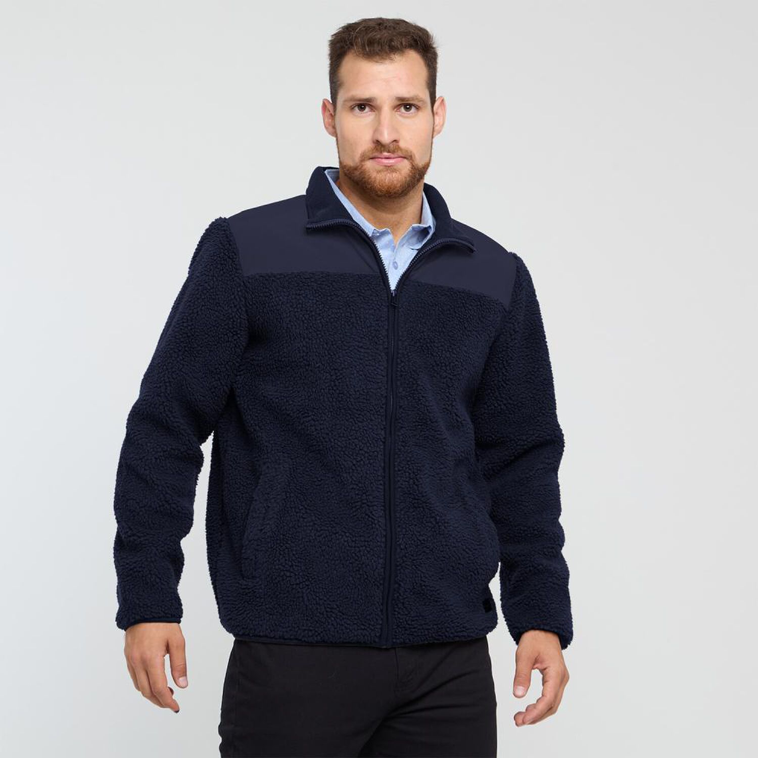 Poler&oacute;n Bloque Color Regular Cuello Alto Hombre Herald image number 0.0