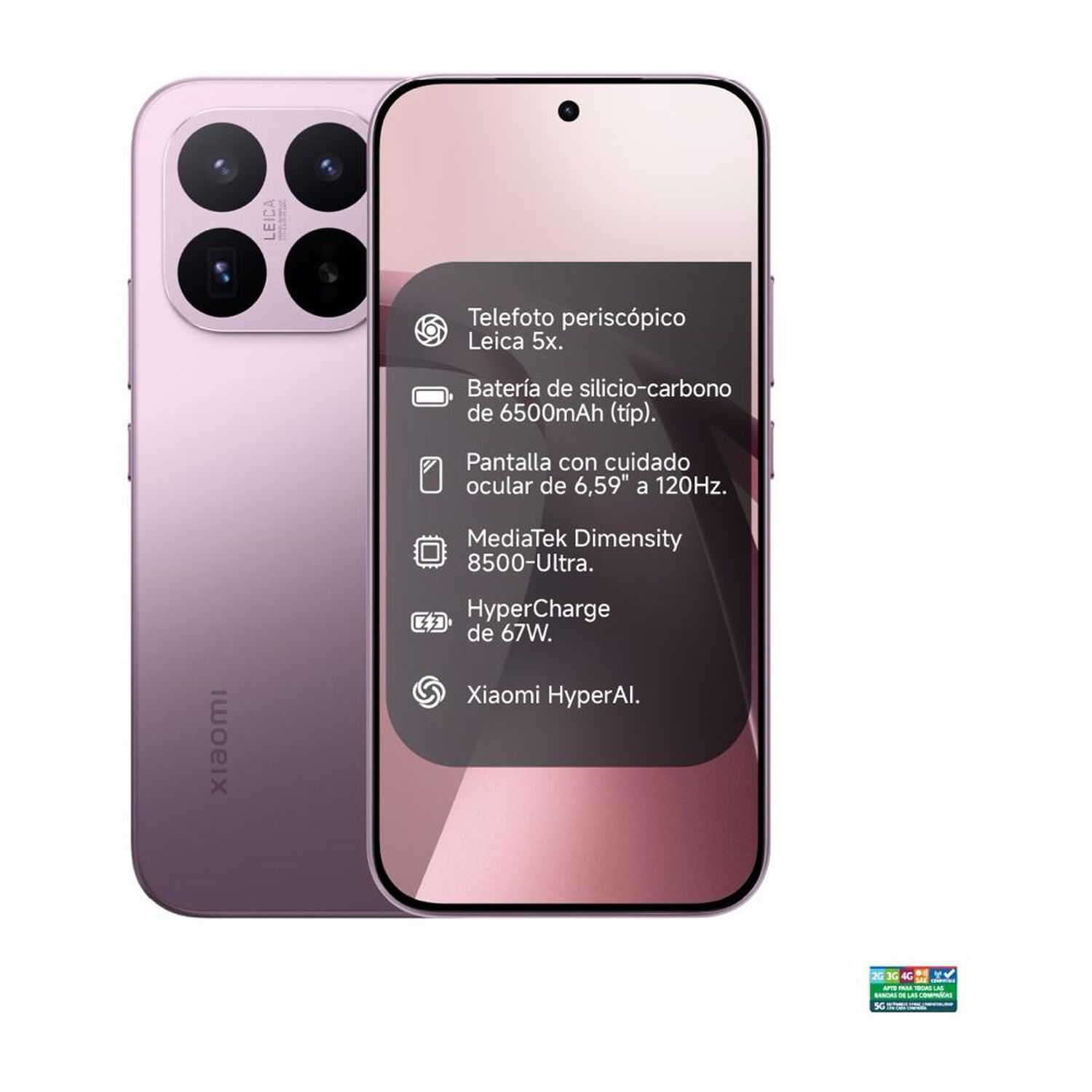 Smartphone Xiaomi 17T / 5G / 256 GB / Violeta / Liberado image number 0.0