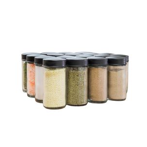 Especiero Condementero Giratorio Cocina Multiuso 18 Frascos Negro