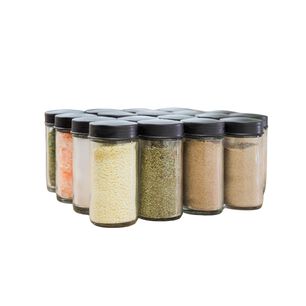 Especiero Condementero Giratorio Cocina Multiuso 18 Frascos Negro