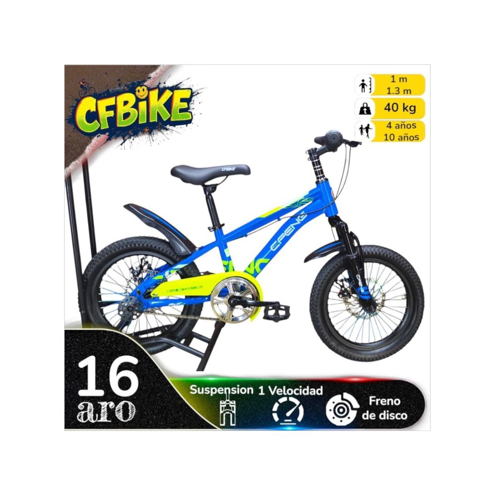 Bicicleta Aro 16 Cfbike Cfeng Azul image number 0.0