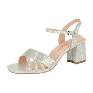 Sandalia De Vestir Heid Plateado Alquimia