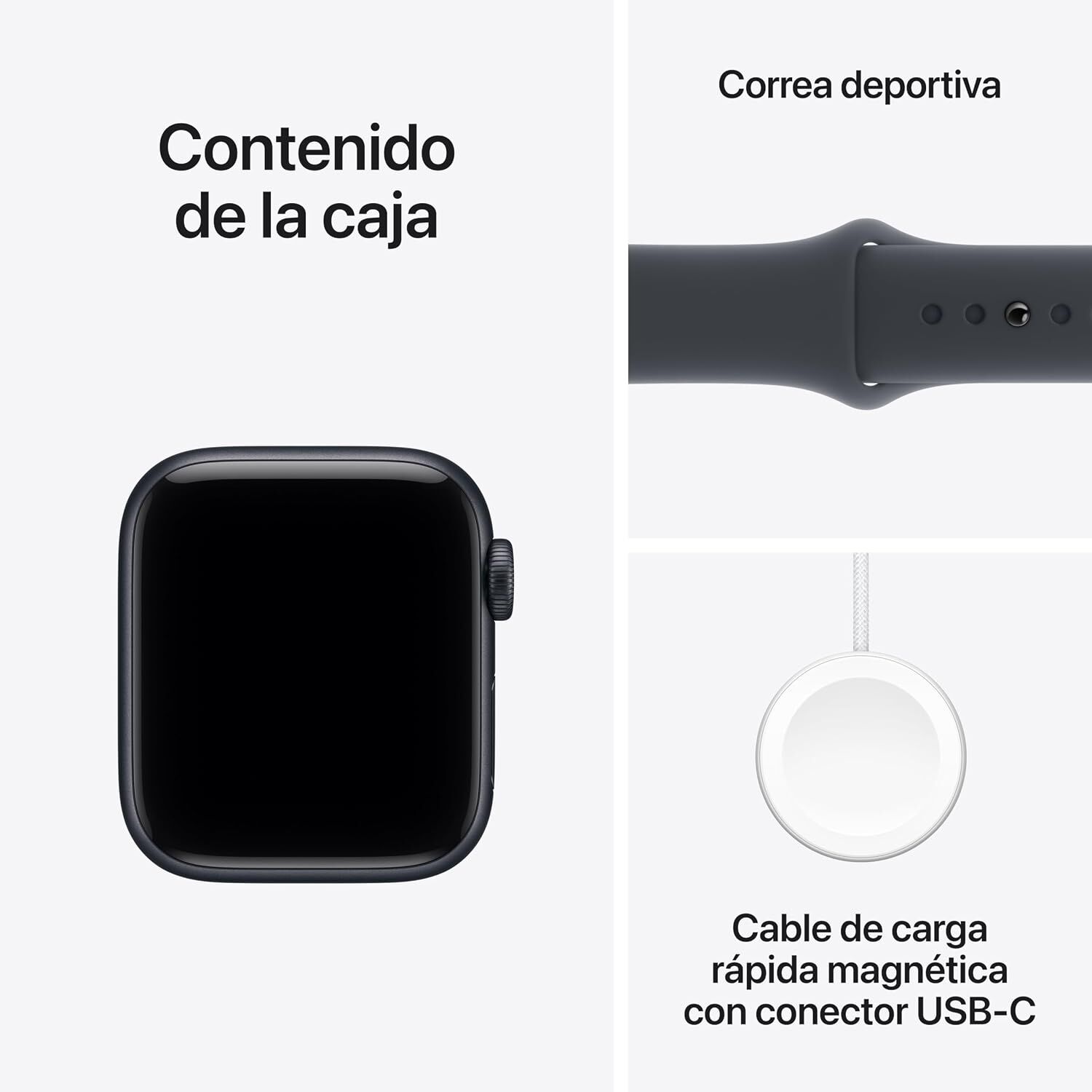 Apple Watch Se 3 Gps 40mm Sport Band Talla S/m - Color Medianoche image number 1.0
