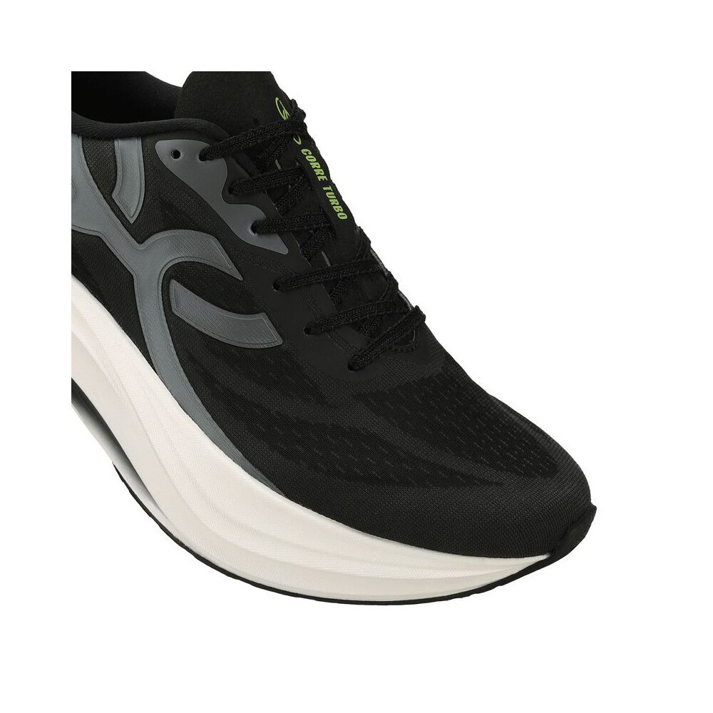 Zapatilla Running Hombre Corre Turbo Negra image number 5.0