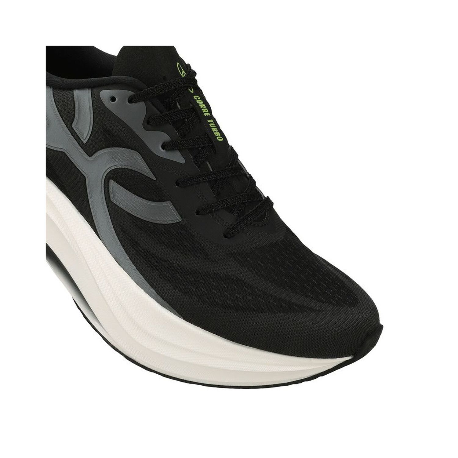 Zapatilla Running Hombre Corre Turbo Negra image number 5.0