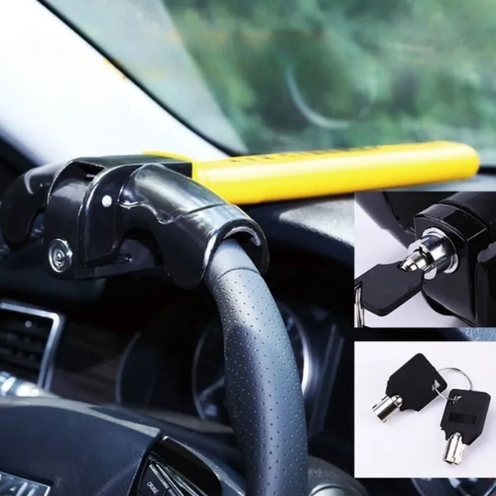 Traba Volante Bloqueo Antirrobo Seguridad Autos Con Llave image number 5.0