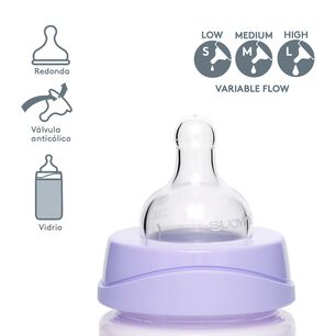 Mamadera 150ml Premium Silicona Lila