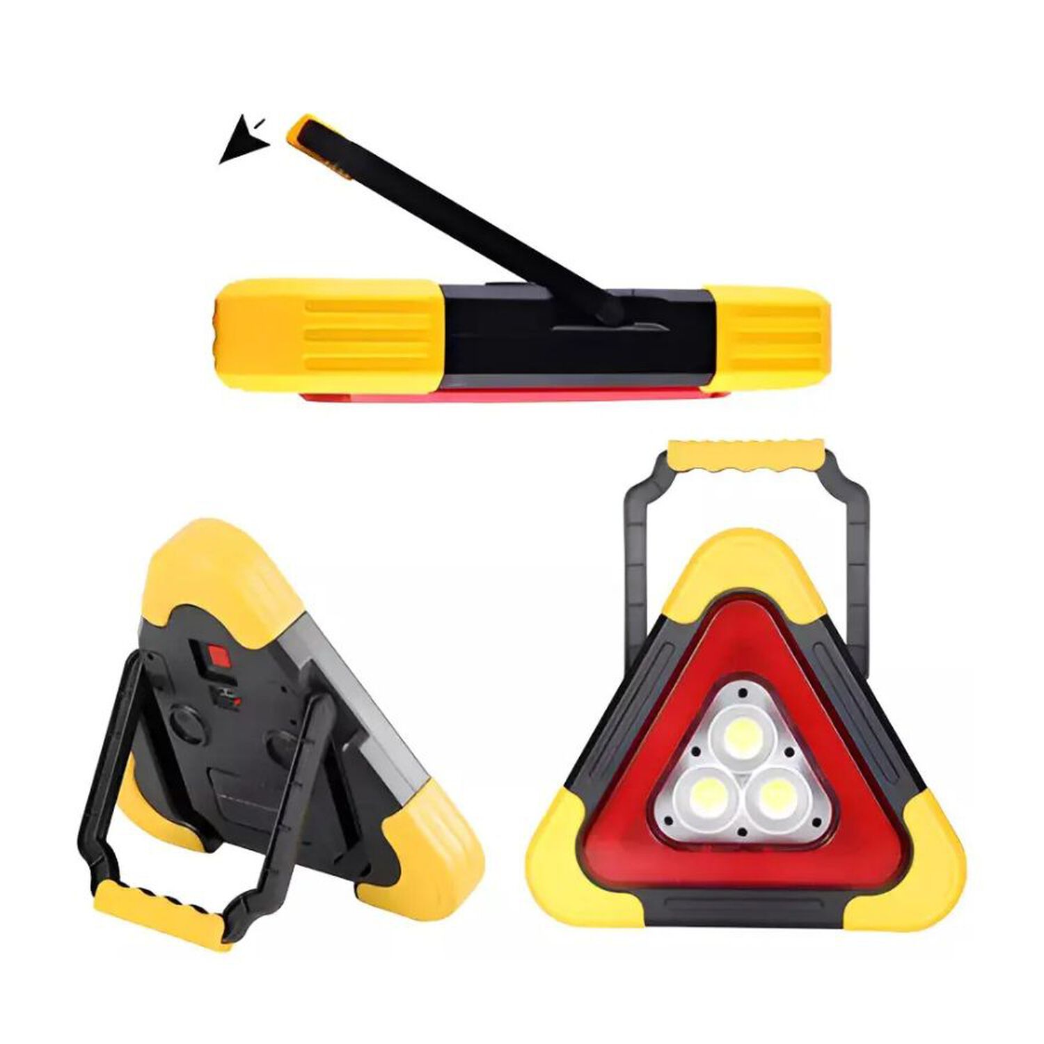 Linterna Foco De Emergencia Triangular Led Solar Auto Ruta image number 3.0