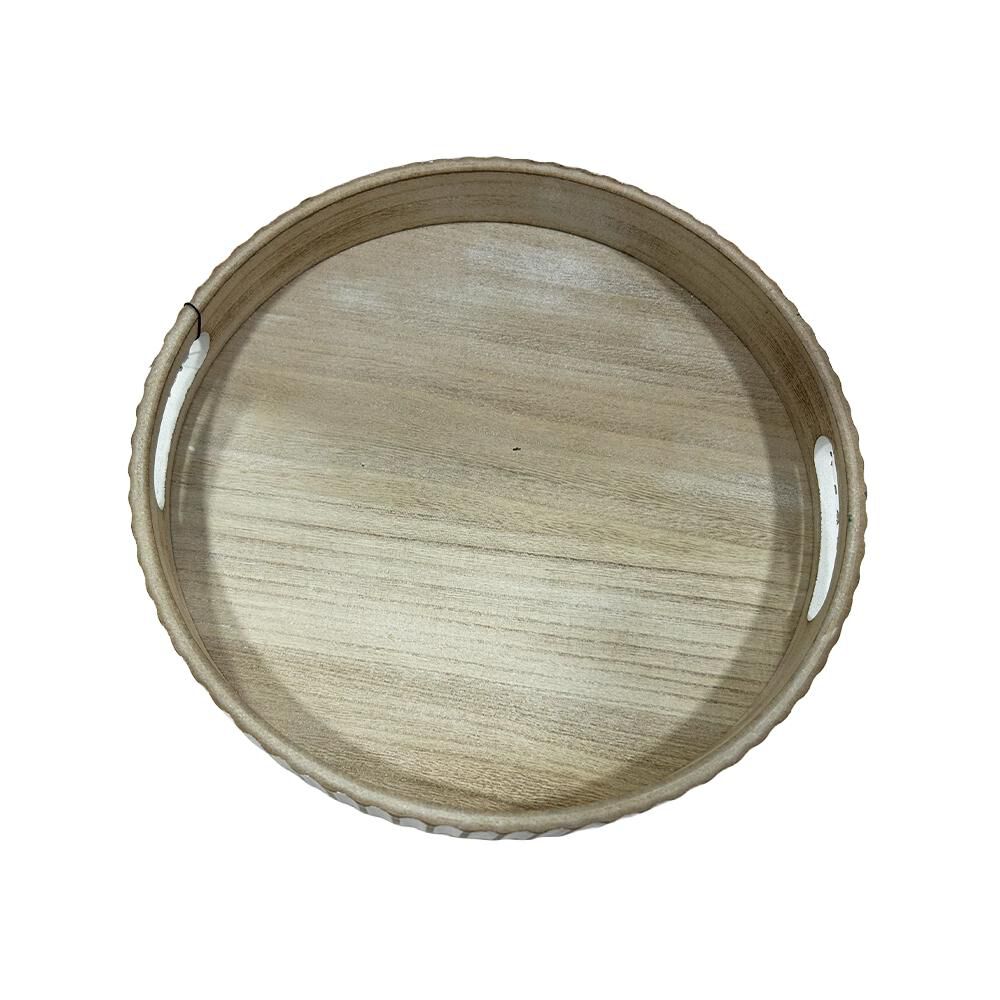 Bandeja Circular Con Dise&ntilde;o Blanco Belle Noite / 30 Cm image number 2.0