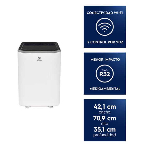 Aire Acondicionado Port&aacute;til 12.000 Btu Fr&iacute;o Inteligente Wi-ficontrol Voz Sp12fc