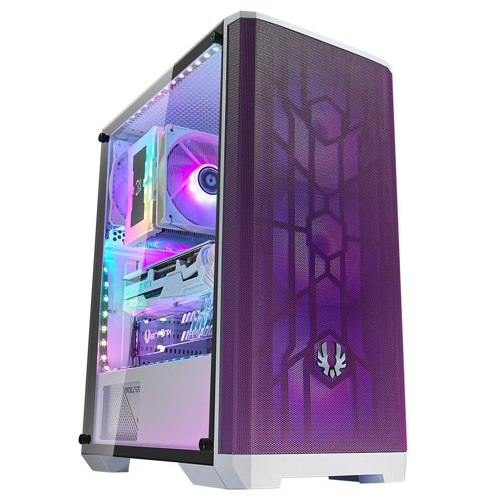Gabinete Bitfenix/ Nova Mesh Se Atx/ 4 Ventiladores/ Púrpura Blanco image number 0.0