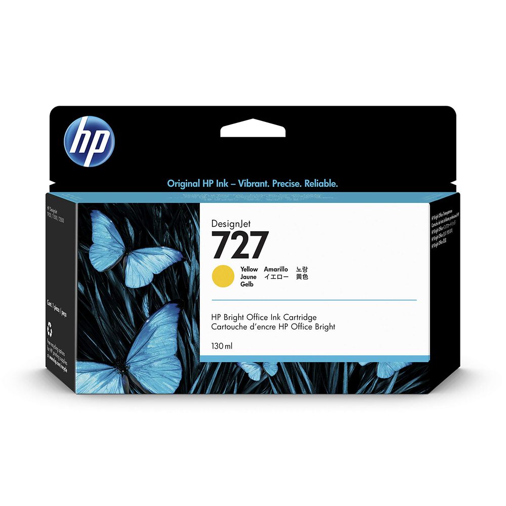 Cartucho De Tinta Designjet Hp 727 Amarillo 130 Ml Original image number 0.0