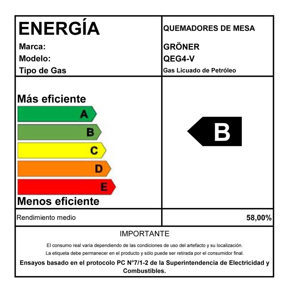 Encimera A Gas Groner Vitro 4q image number 5.0