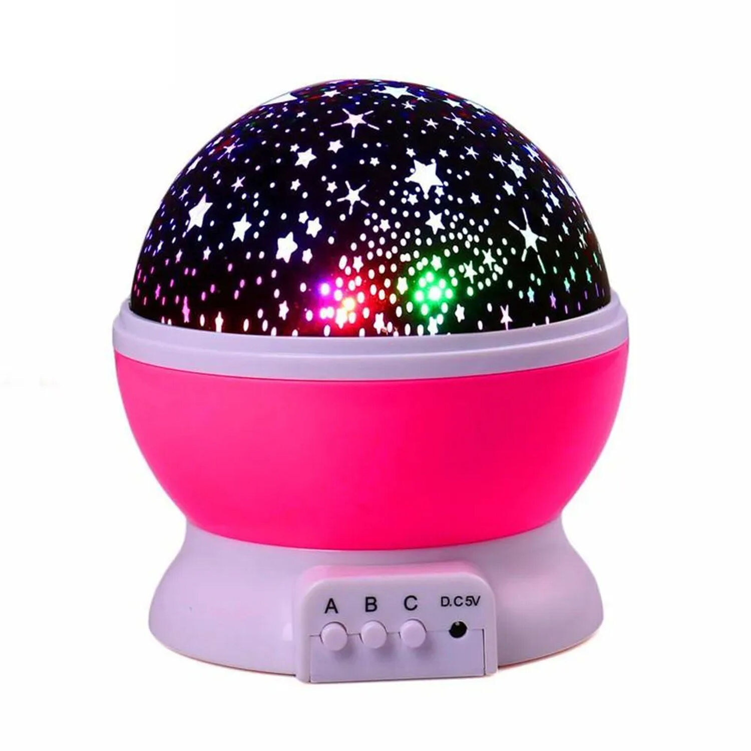 Proyector Espantacuco De Cielo Estrellado Luz Led Color Rosado image number 1.0