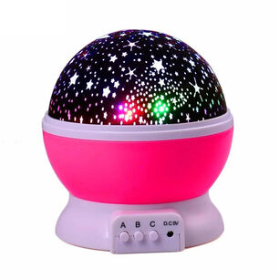 Proyector Espantacuco De Cielo Estrellado Luz Led Color Rosado