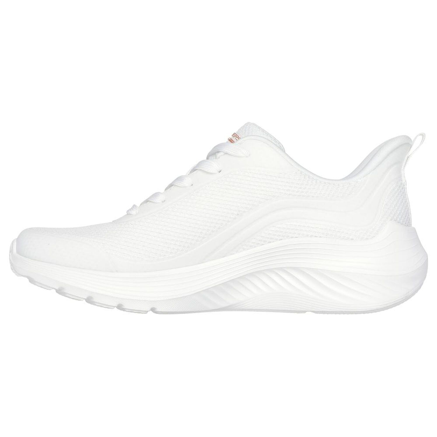 Zapatilla Urbana Mujer Skechers Bobs Squad Waves Blanco image number 2.0