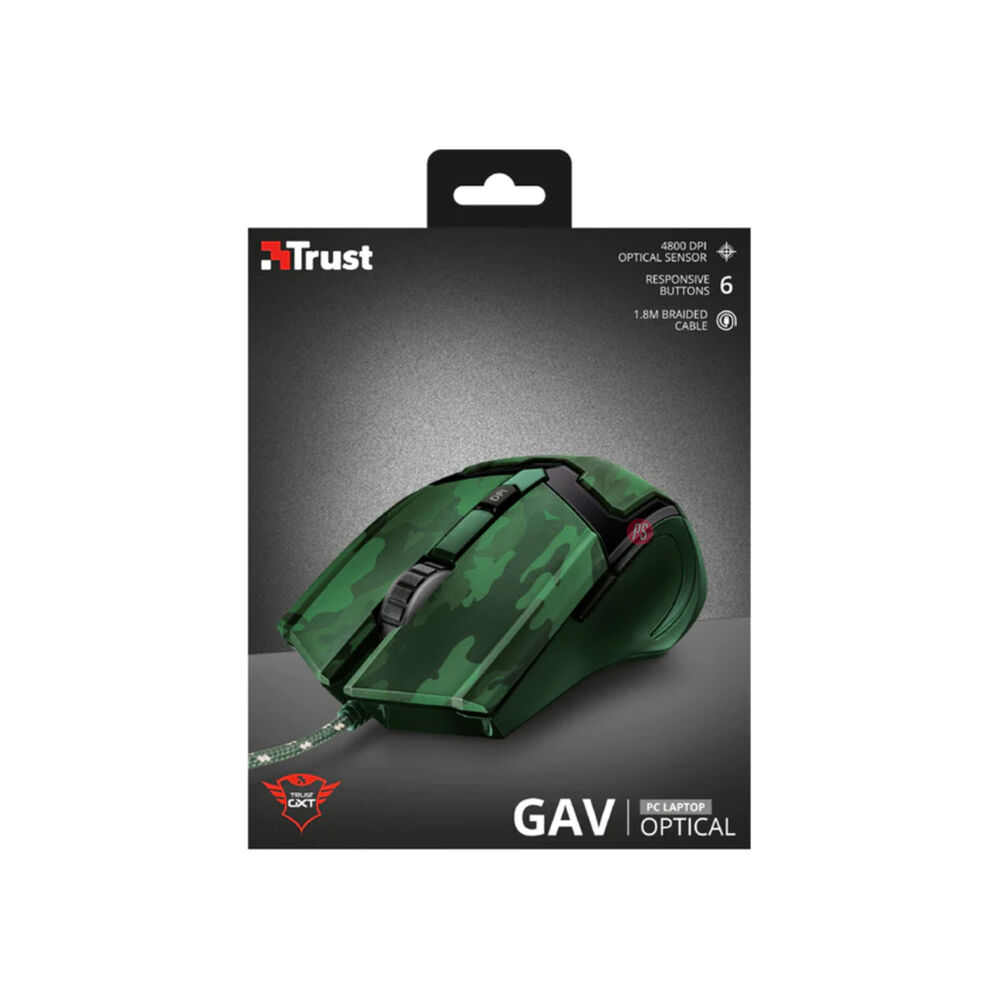 Mouse Gamer Dise&ntilde;o Militar Gxt 101c Gav - Ps image number 4.0